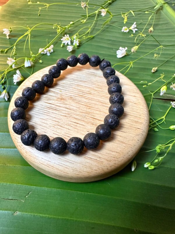 Grounding, Stability and Energy Booster Bracelet (Lava Stone) Bracelet