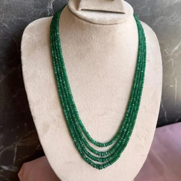 Elegant Green Jade Bead Necklace