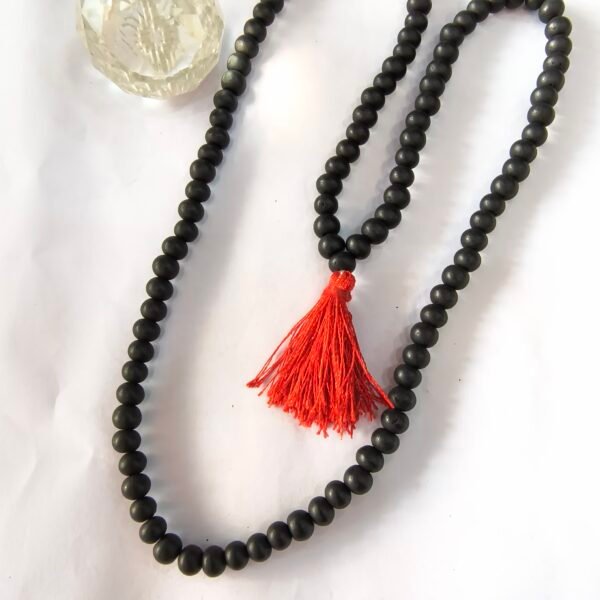 Original 7mm karungali mala 108+1 Beads Ebony Mala with ISO Certified - Image 2