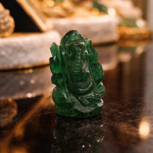 Natural Aventurine Ganesh Idol for Success & Positivity | Navstone Gems